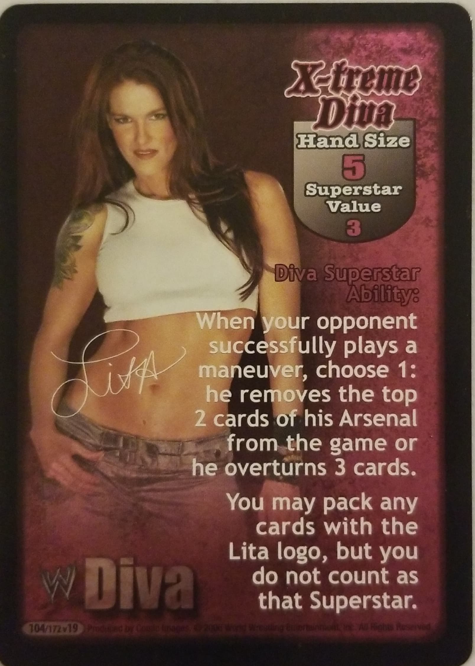 X-treme Diva (Lita) Superstar Card